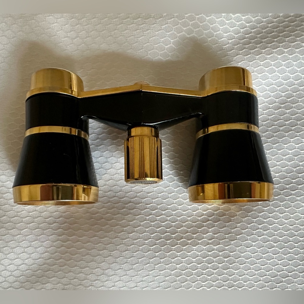 Selsi 3x25 black and brass opera glasses